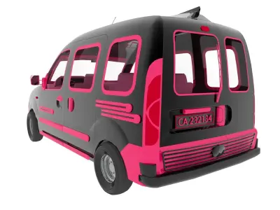 Fantasy Van 3D model