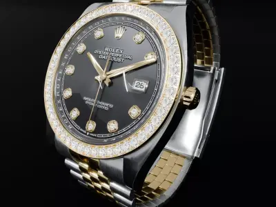 ROLEX Datejust 36 Black Diamond Jubilee 3D model