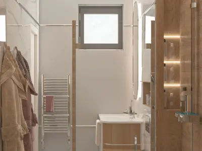 Nazar Decor Modern Apartment 3DMAX Project 3D model