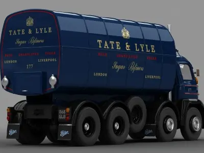 Foden S21 Sugar Truck 1962 3D model