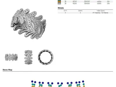 Ring Roberto Coin 3D print model