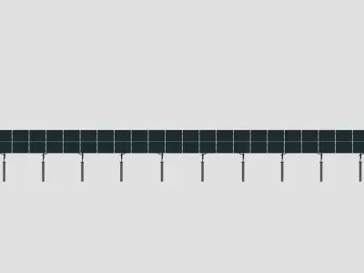 Solar Panel Steel Construction Type 23 3D model