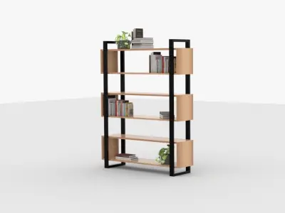 Book shelf 3D model