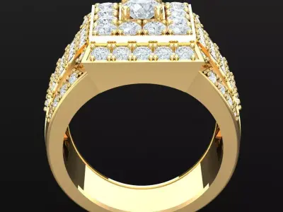 Luxury Men Rings Designs 4MR032 3D print model