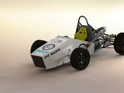 Formula Student India Race Car - Max Optimized 3D model