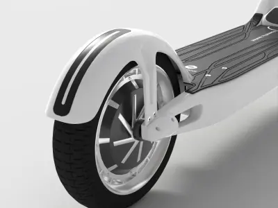ISINWHEEL ELECTRIC SCOOTER Low-poly 3D model