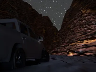 Grey PickUp 3D model