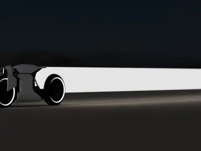 Futuristic Motorcycle Concept 3D model