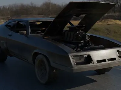 3D OLD CAR  Low-poly 3D model