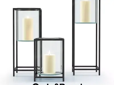 REFLECTION Framed Vase Hurricane 3D model