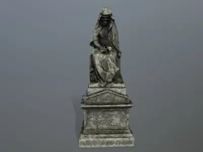 statue 1 Low-poly 3D model