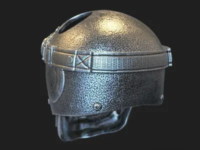 skull pendant jewelry Biker helmet vol3  3D print model