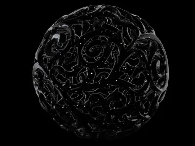 Scroll Ball 3D print model