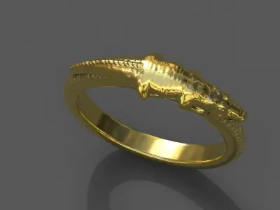 High-Quality 3D Ring Model Low-poly 3D model 9