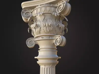 Classical column 3D model 3D model