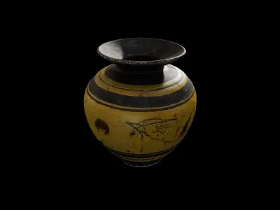 Anydrafts Jar 04 Low-poly 3D model