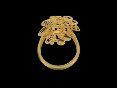 Fusion Gold Rings RAA02 3D print model