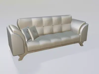 Modern Luxury Sofa 3D Model 3D model