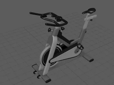 Exercise Cycle Low-poly 3D model