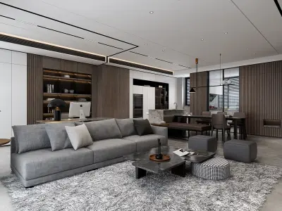 living room  Interior 3D model