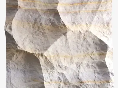 481-RockPanel sandstone wall art 3D model
