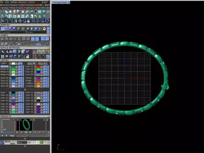 Modular  Gold Bracelet 3D print model