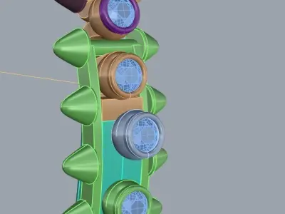 Clash Bracelet Diamonds   3D print model