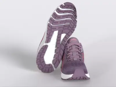 ASICS Womens GT 1000 11 Running Shoes Low-poly 3D model