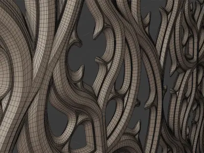 Paneling belonging to Carlisle Cathedral  1842 V3 3D model