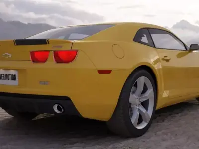 Yellow Sport Car 3D model