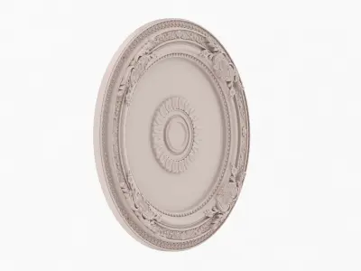 Classic Ceiling Medallion 46 3D model