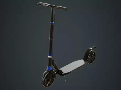 Kick Scooter 1 Untextured 3D model