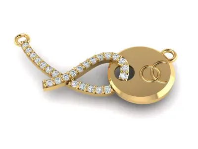 Single pendant or necklace  3D print model