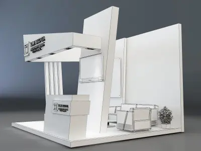 Booth Exhibition Stand a659c 3D model