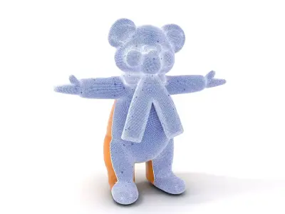 Cheerful Teddy Bear model pack Low-poly 3D model