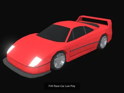 14 Low Poly Cars 3D Model Pack