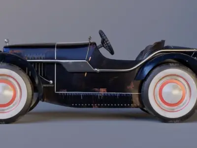 Stylized Classic Car 3D model