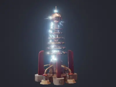 Tesla  Coil 3D model