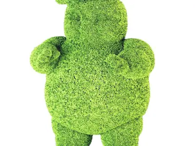 10 plus 1 Topiary  Animals 3D model