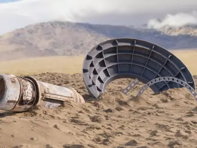 Sci-Fi Scrap Low-poly 3D model