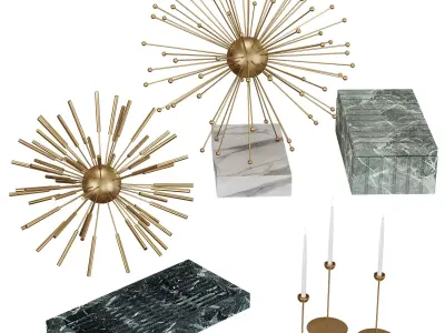 Metal Sputnik Objects by West Elm 3D model