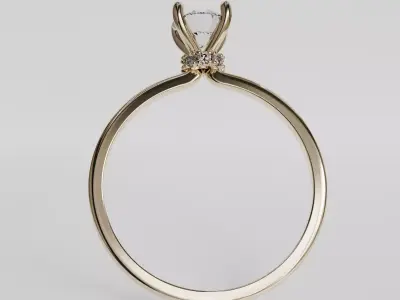 engagement ring 3D print model