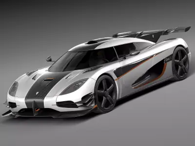Koenigsegg One-1 2014 3D model
