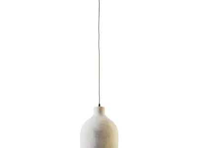 Wabi sabi Pendant Light Wine Bottle 3D model