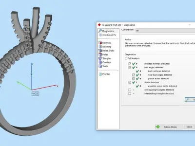 Gold ring jewelry 3D print model