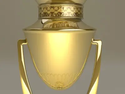 Trophy golden 3D model