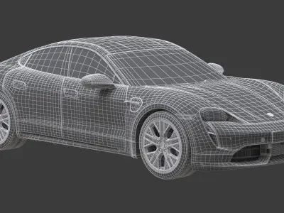 Porsche Taycan 2020 No Interior 3D model