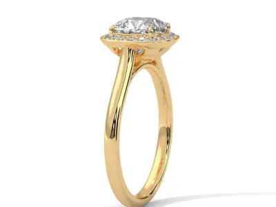 solitaire ring with detail images and 360 render videos 63 3D print model