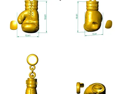  BOXING RIGHT GLOVE 3D print model