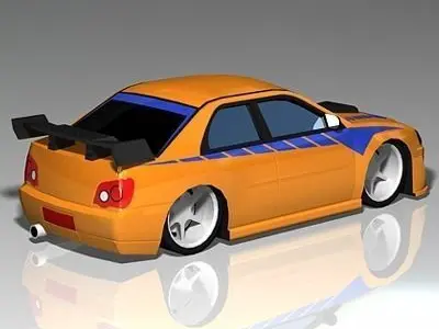 Import Street Racer Low-poly 3D model